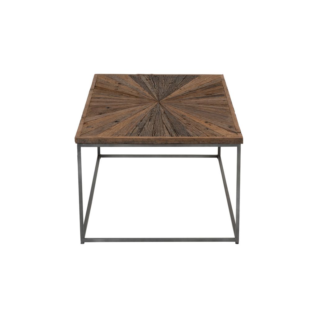 Table basse Shanil en bois/fer naturel/gris | Designix -     - https://designix.fr