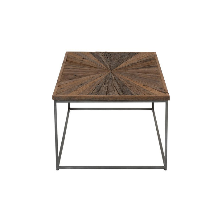 Table basse Shanil en bois/fer naturel/gris | Designix -     - https://designix.fr