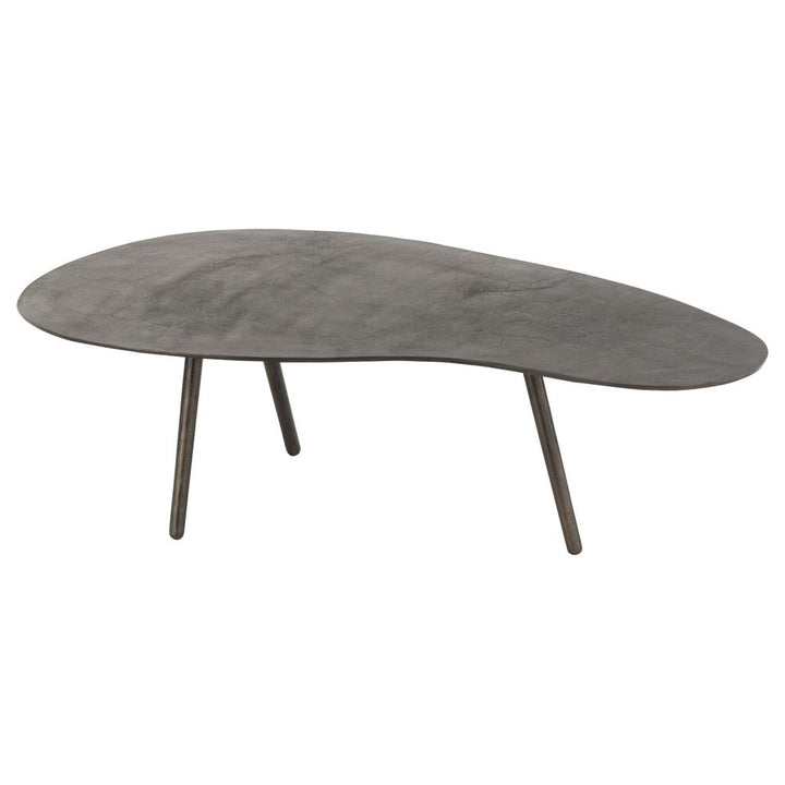 Table basse en aluminium/fer noir de grande taille | Designix -     - https://designix.fr