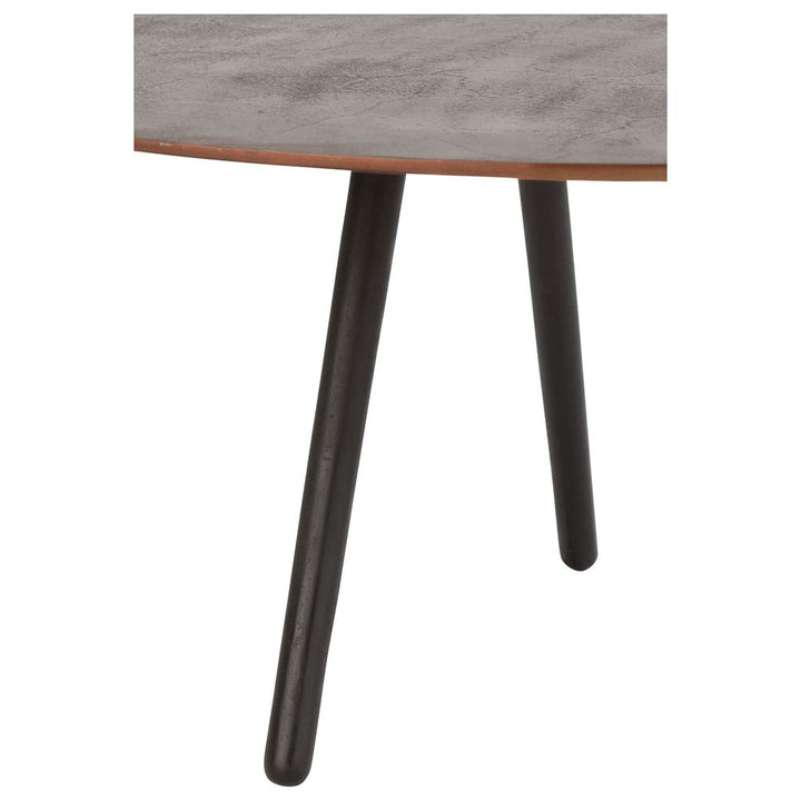 Table basse en aluminium/fer brun de grande taille | Designix -     - https://designix.fr