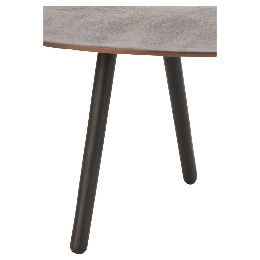 Table basse en aluminium/fer marron petite | Designix -     - https://designix.fr