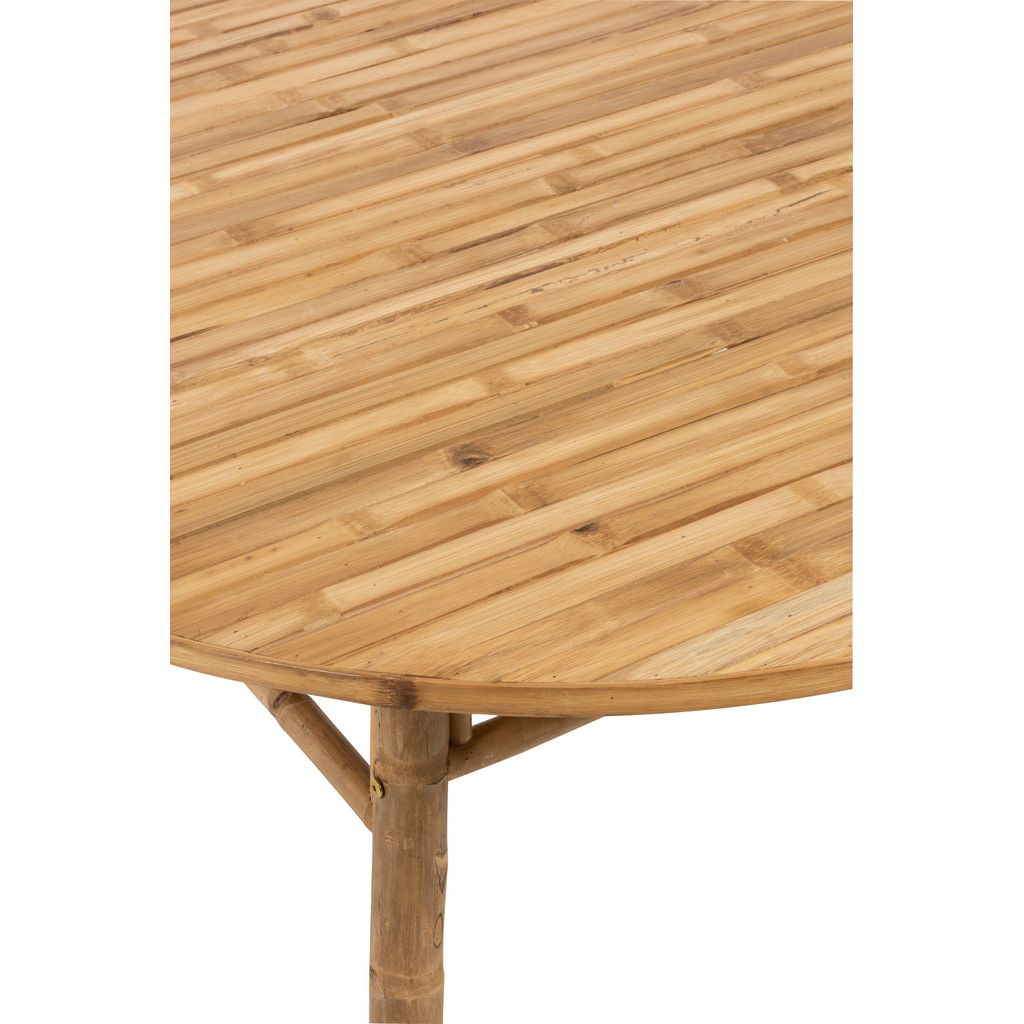 Table basse ronde en bambou naturel | Designix -     - https://designix.fr