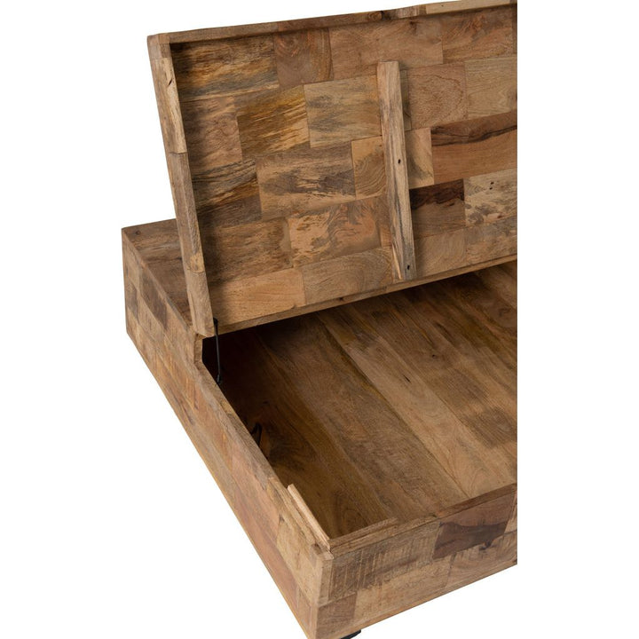 Coffre Table Basse Carrée Bois - Designix