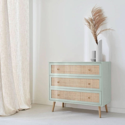 Commode Bois Cannage Bohème | Trésor