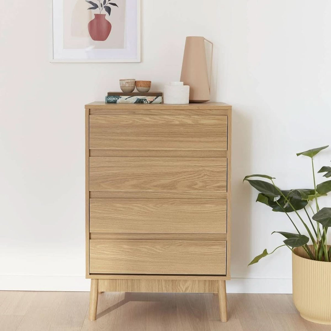 Commode Bois Pieds Compas | Wavy