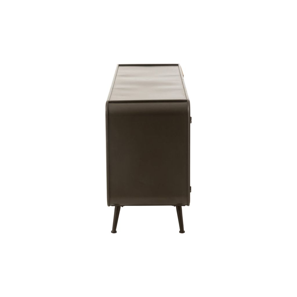 Commode Métal Bois Noir Naturel - Designix