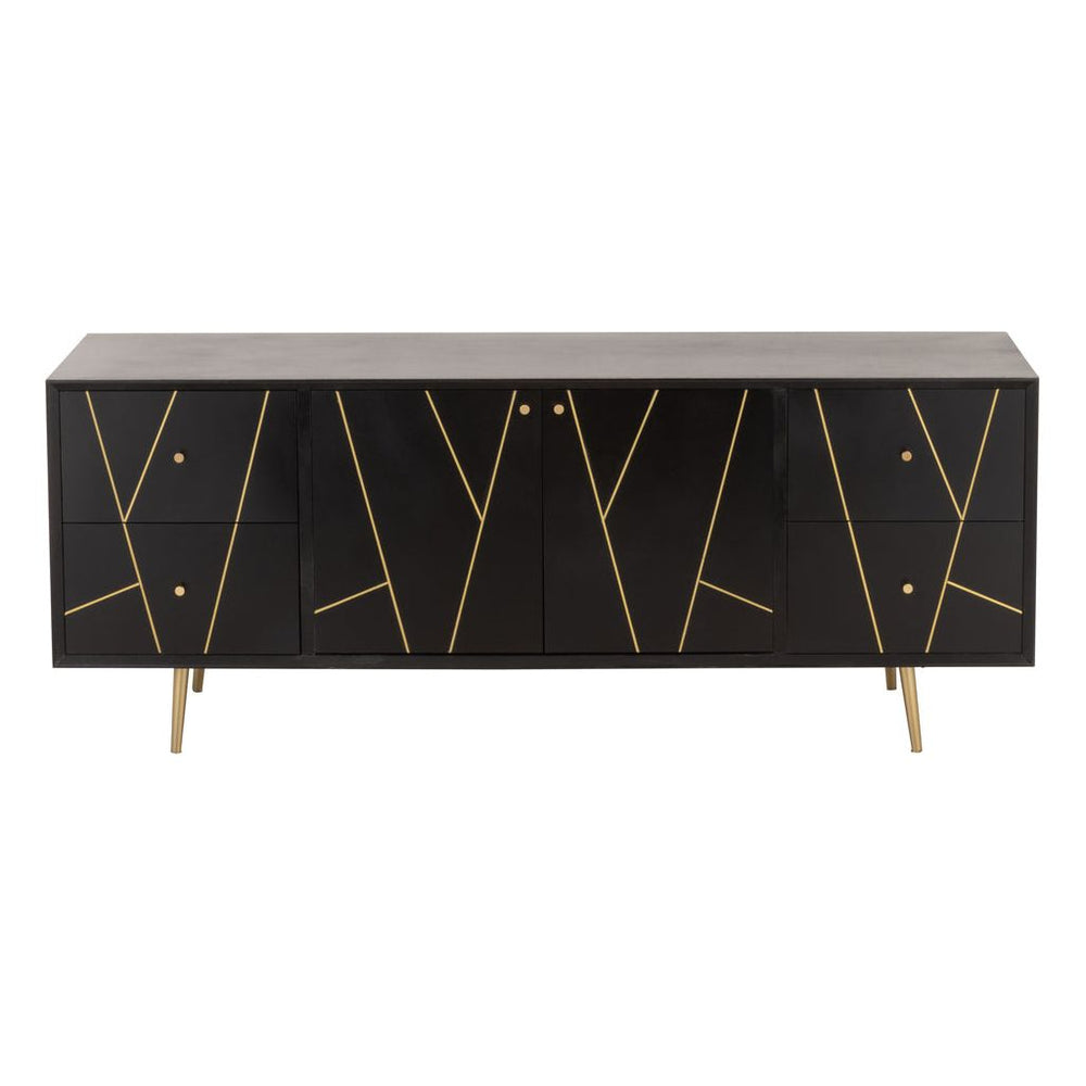Commode Noir Or Moderne - Designix