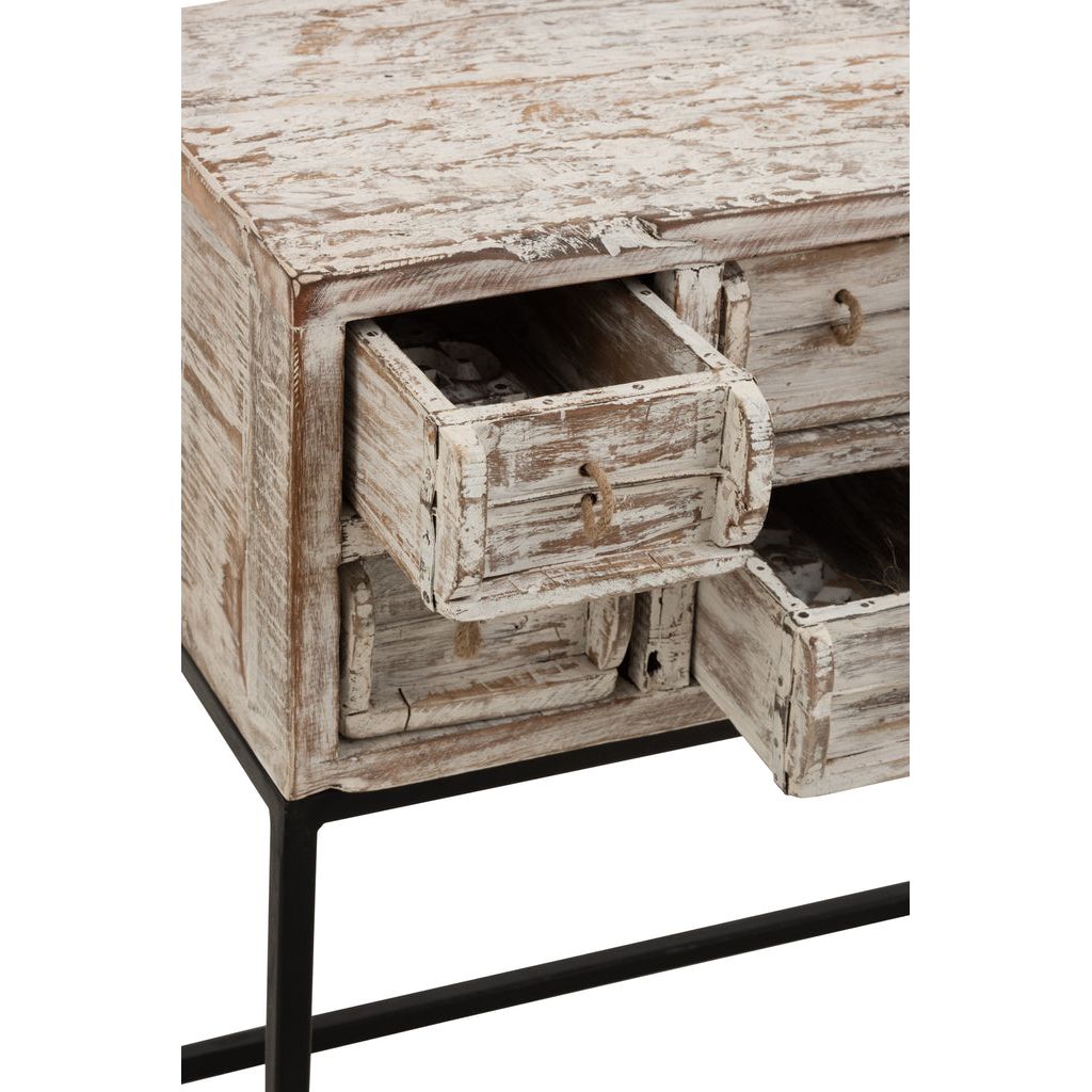 Console Avec 8 Tiroirs En Bois - Designix