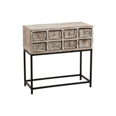 Console Avec 8 Tiroirs En Bois