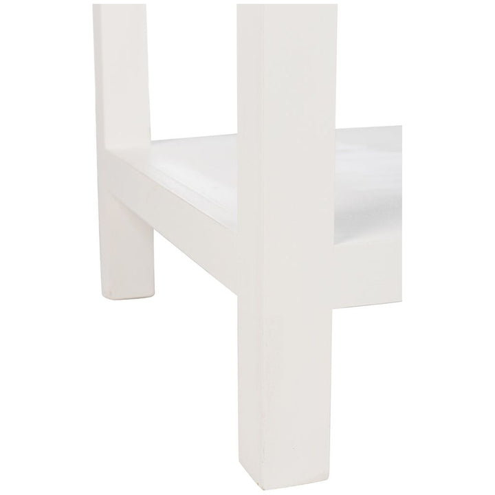 Console Avec Paniers Bois Blanc - Designix