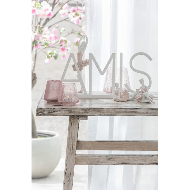 Console Bois Blanc Cérusé - Designix