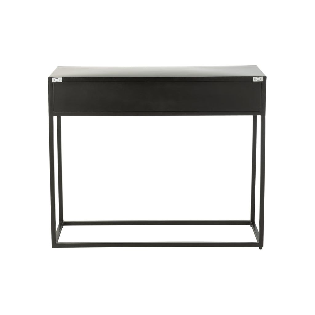 Console Bois Fer Noir Moderne - Designix