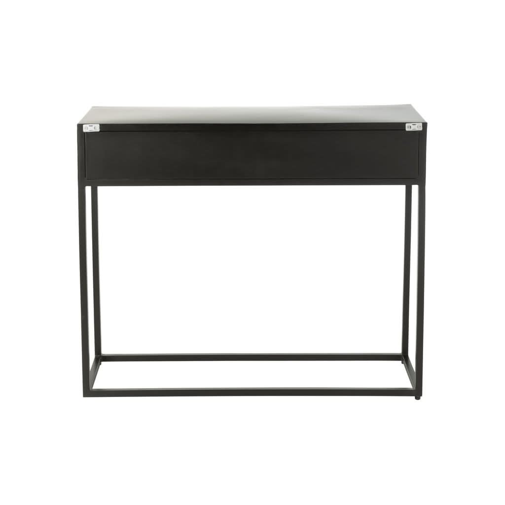 Console Bois Fer Noir Moderne