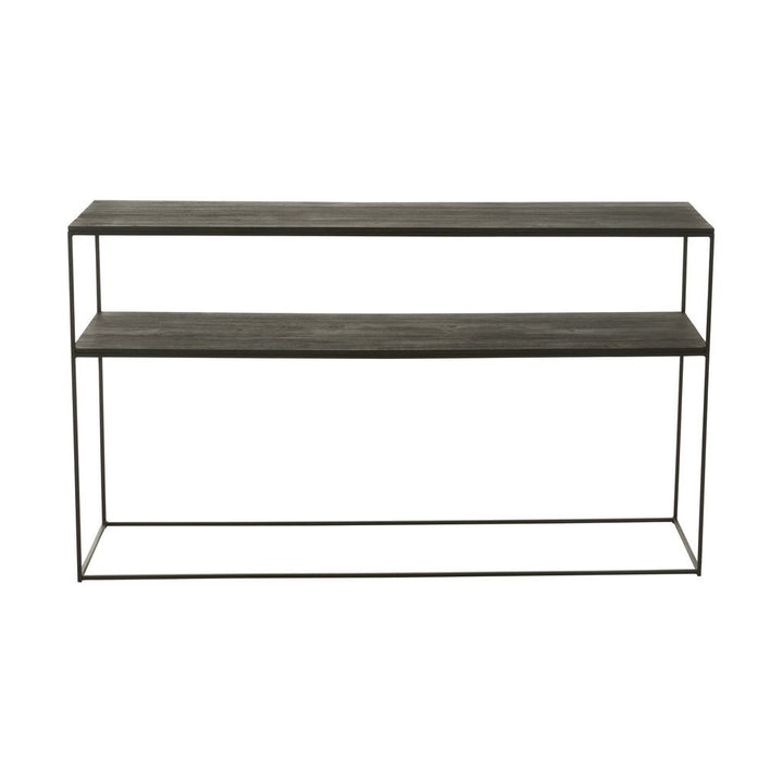 Console Bois Métal Recyclé Noir - Designix