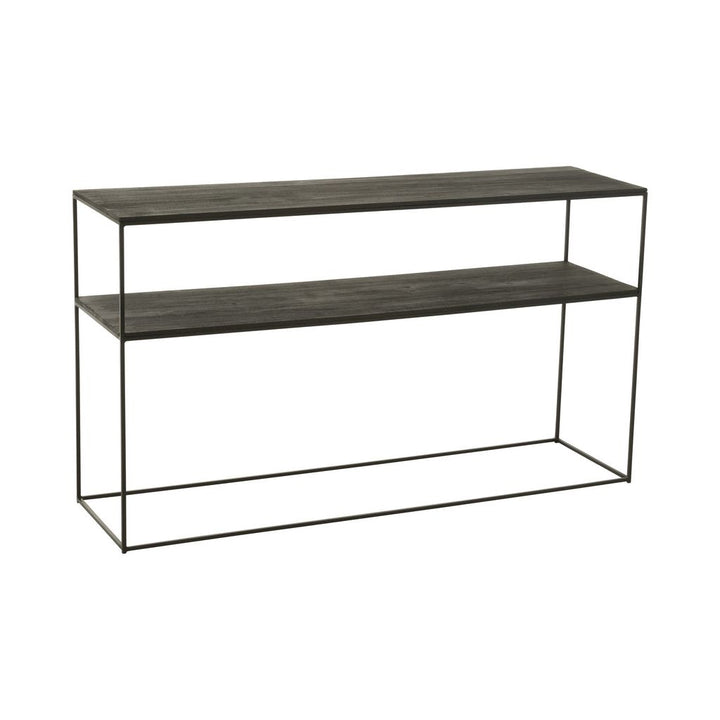 Console Bois Métal Recyclé Noir - Designix