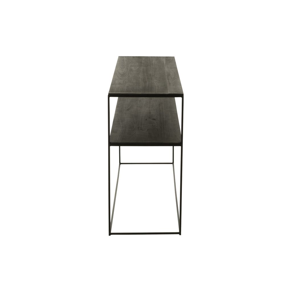 Console Bois Métal Recyclé Noir - Designix
