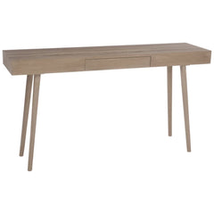 Console Bois Naturel Avec Tiroir