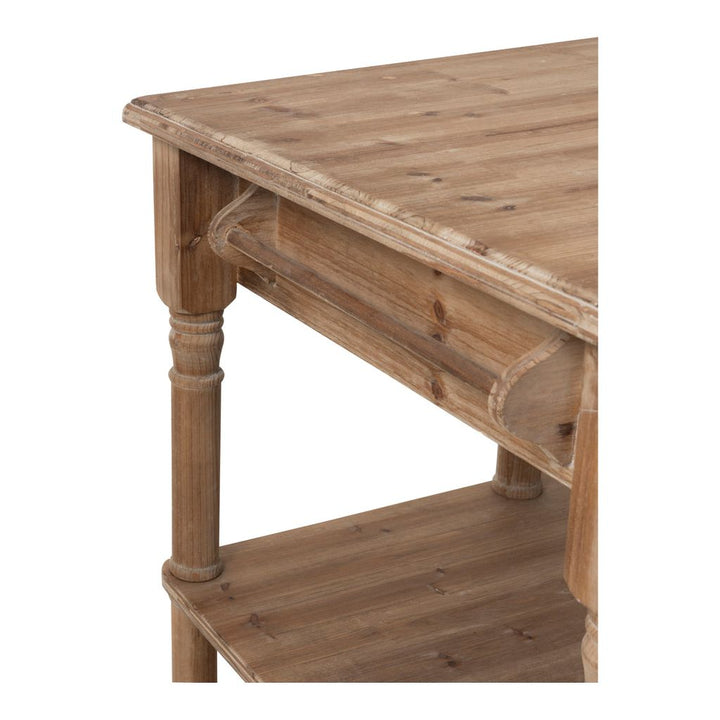 Console Bois Naturel Avec Tiroirs - Designix