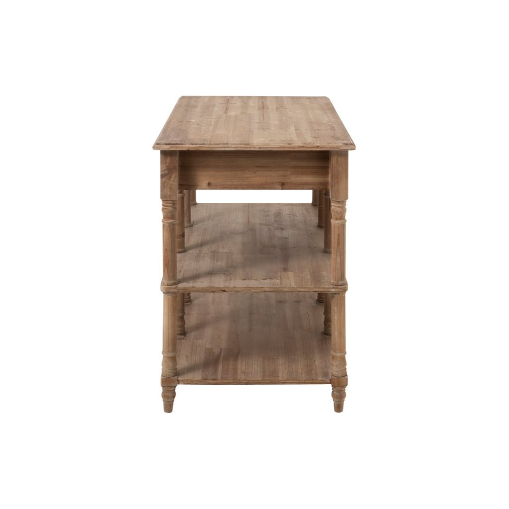 Console Bois Naturel Avec Tiroirs - Designix