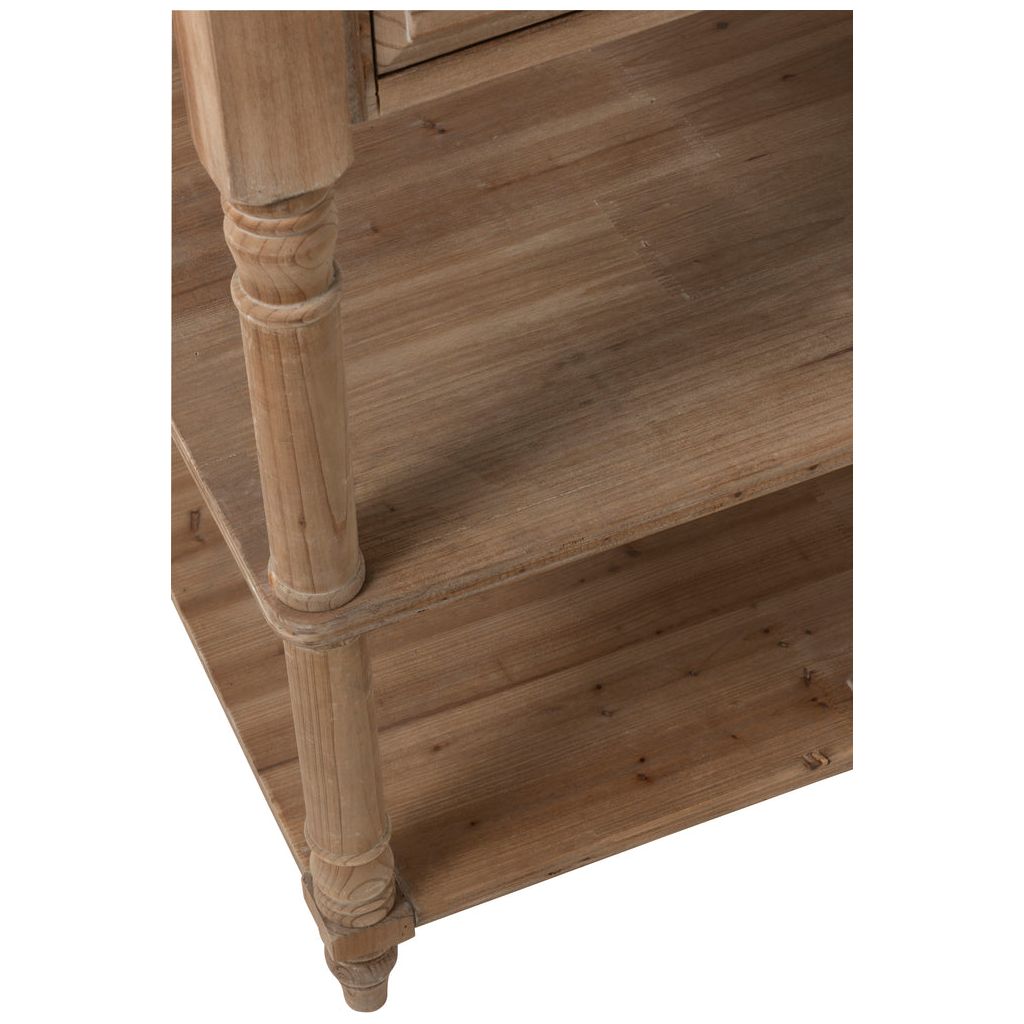 Console Bois Naturel Avec Tiroirs - Designix