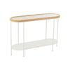 Console Bois Sapin Fer Blanc