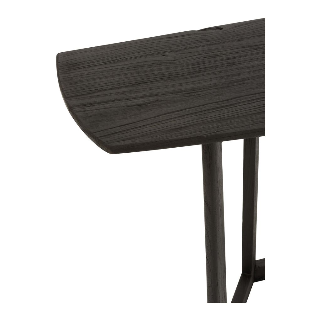 Console Bois Teck Noir - Designix