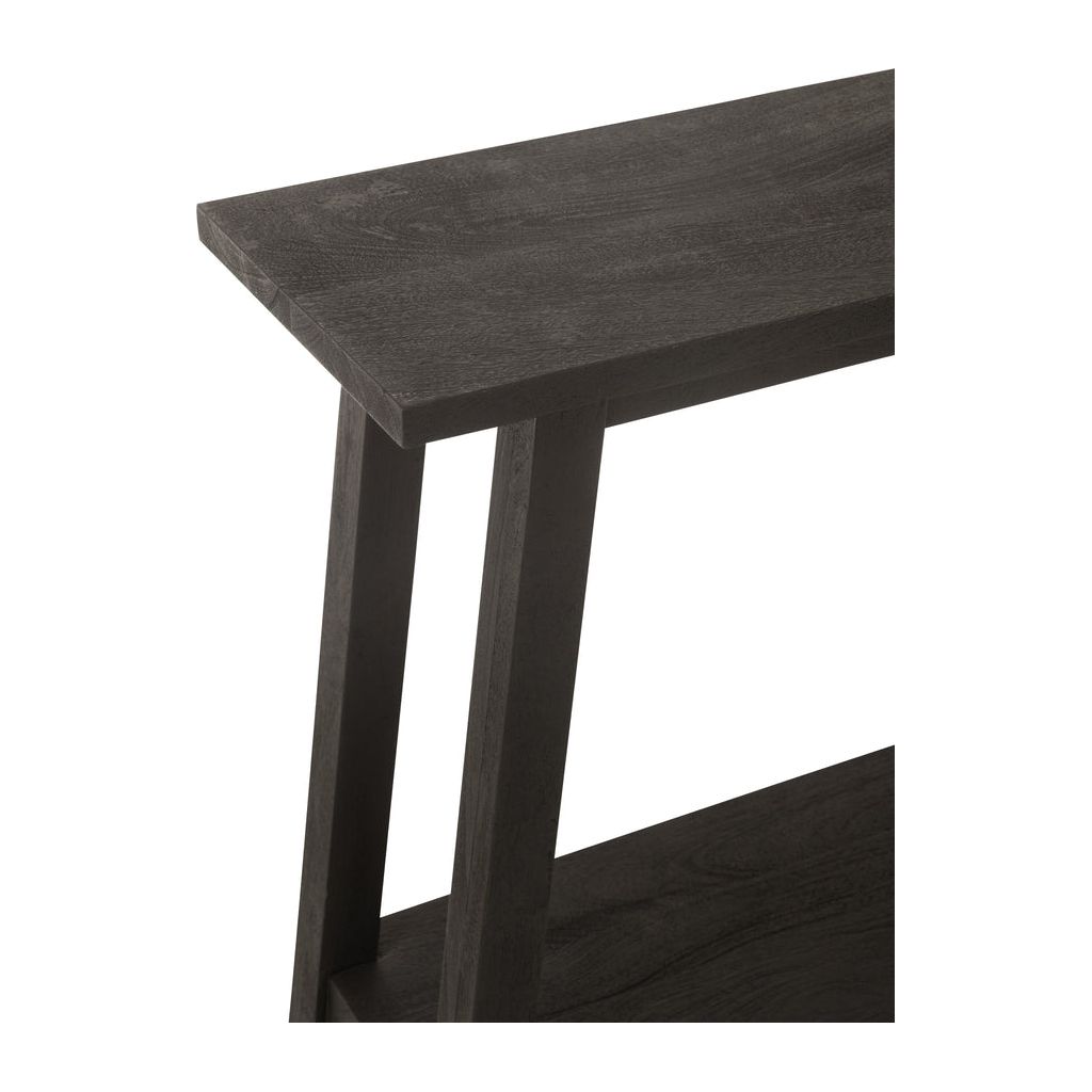 Console Carrée Bois Mangue Noir - Designix