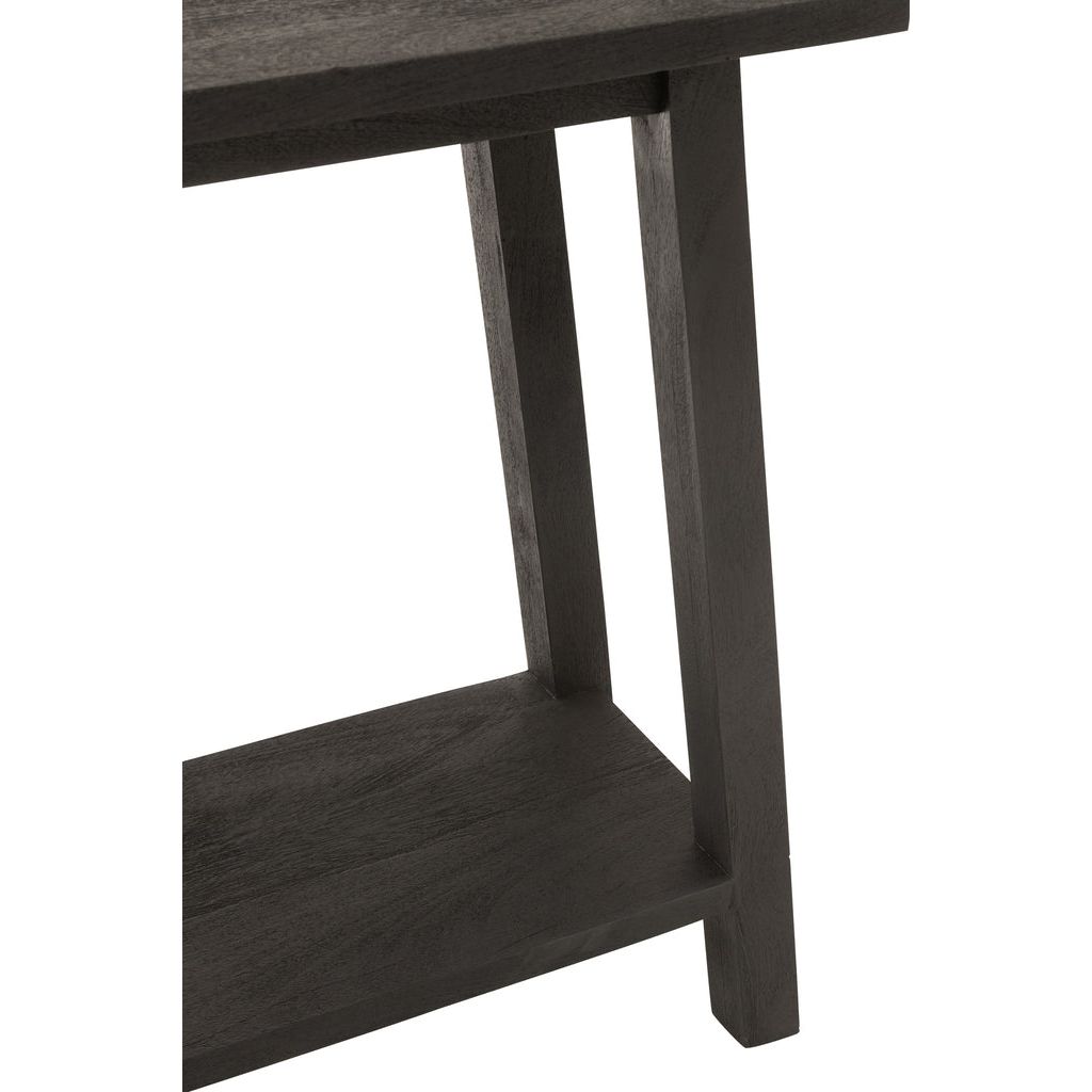 Console Carrée Bois Mangue Noir - Designix