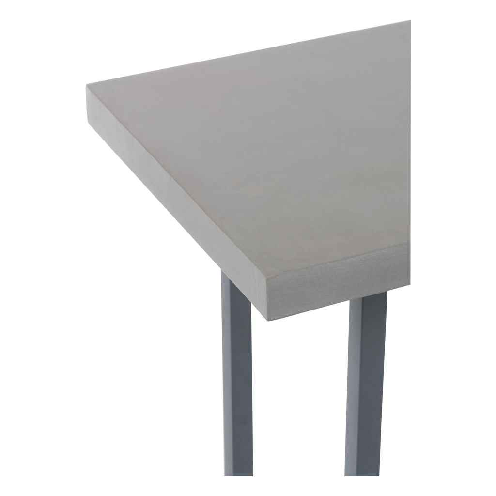 Finition en ciment de console rectangulaire en bois/métal gris | Designix -     - https://designix.fr