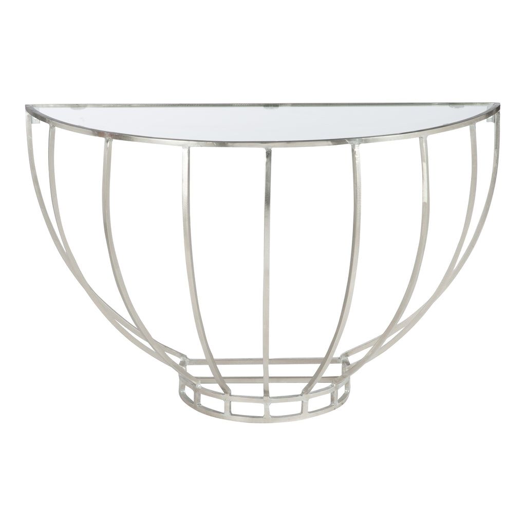 Console Demi - Sphère Argentée - Designix