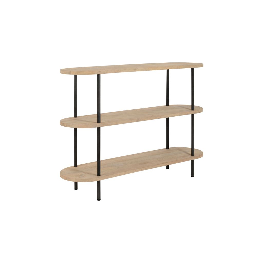 Console Élégante 3 Étagères Bois Fer - Designix