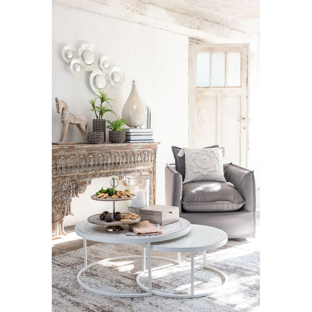 Console en Bois de Mangue Blanchi - Designix