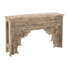 Console en Bois de Mangue Blanchi