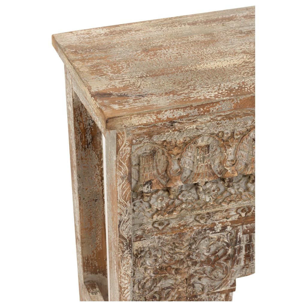 Console en Bois de Mangue Blanchi - Designix