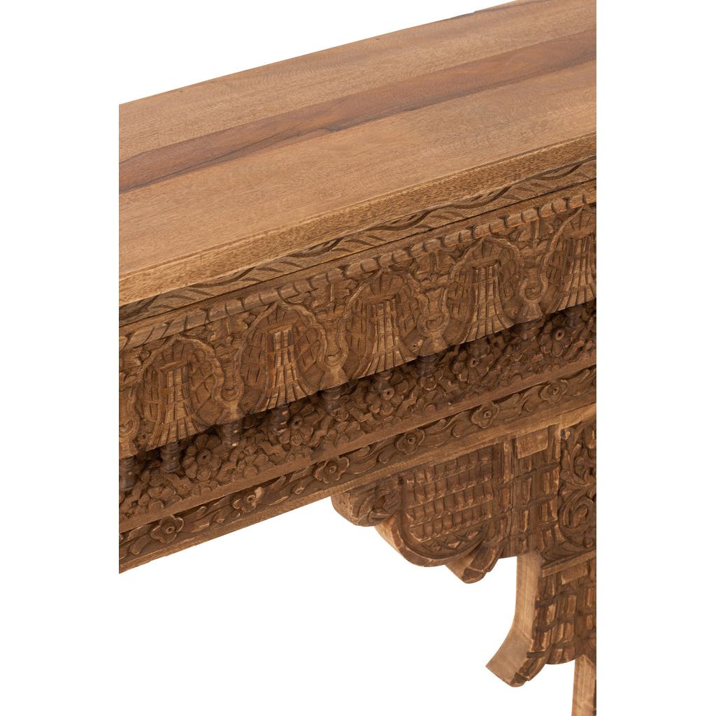 Console en Bois de Manguier Naturel - Designix