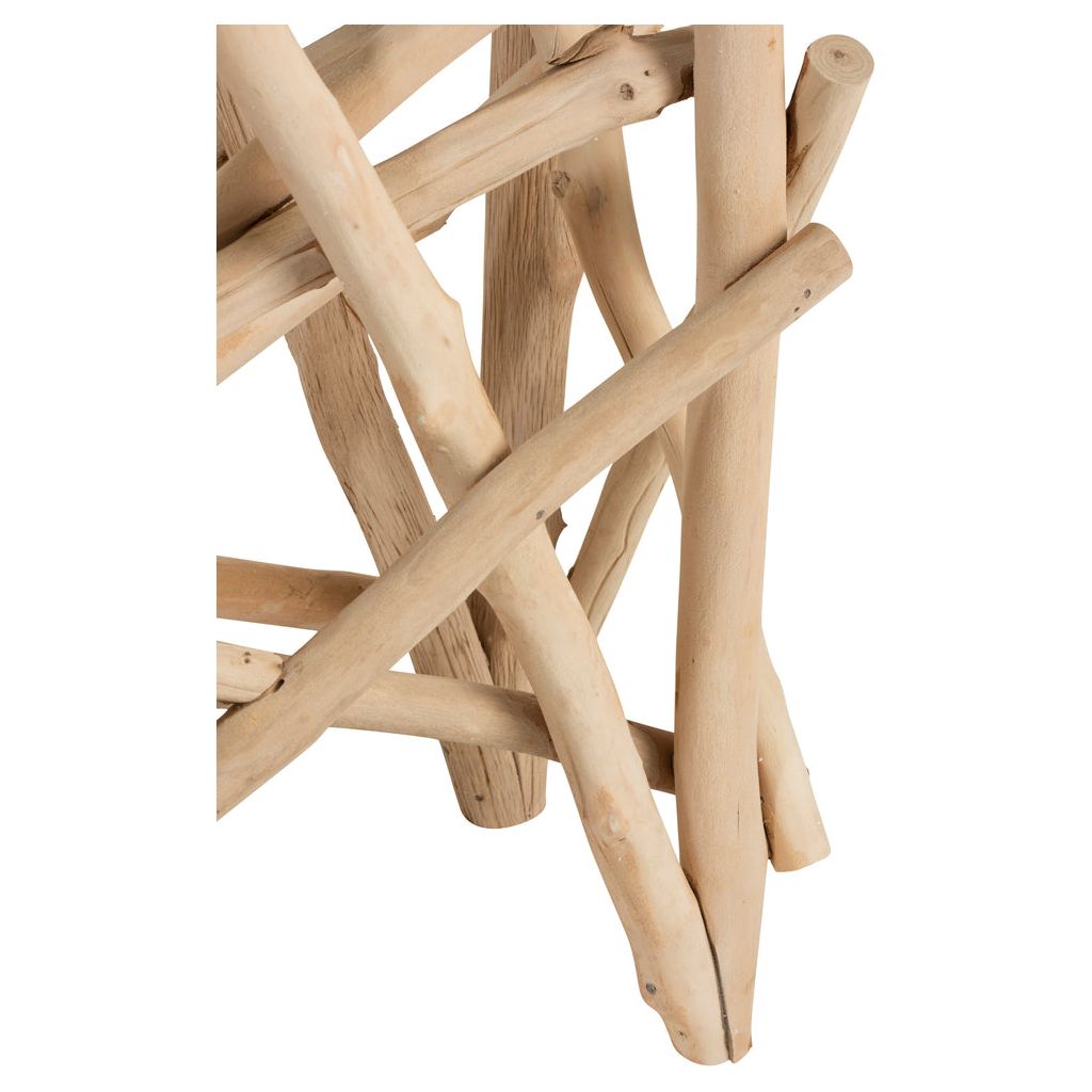 Console en Bois et Verre Naturel - Designix