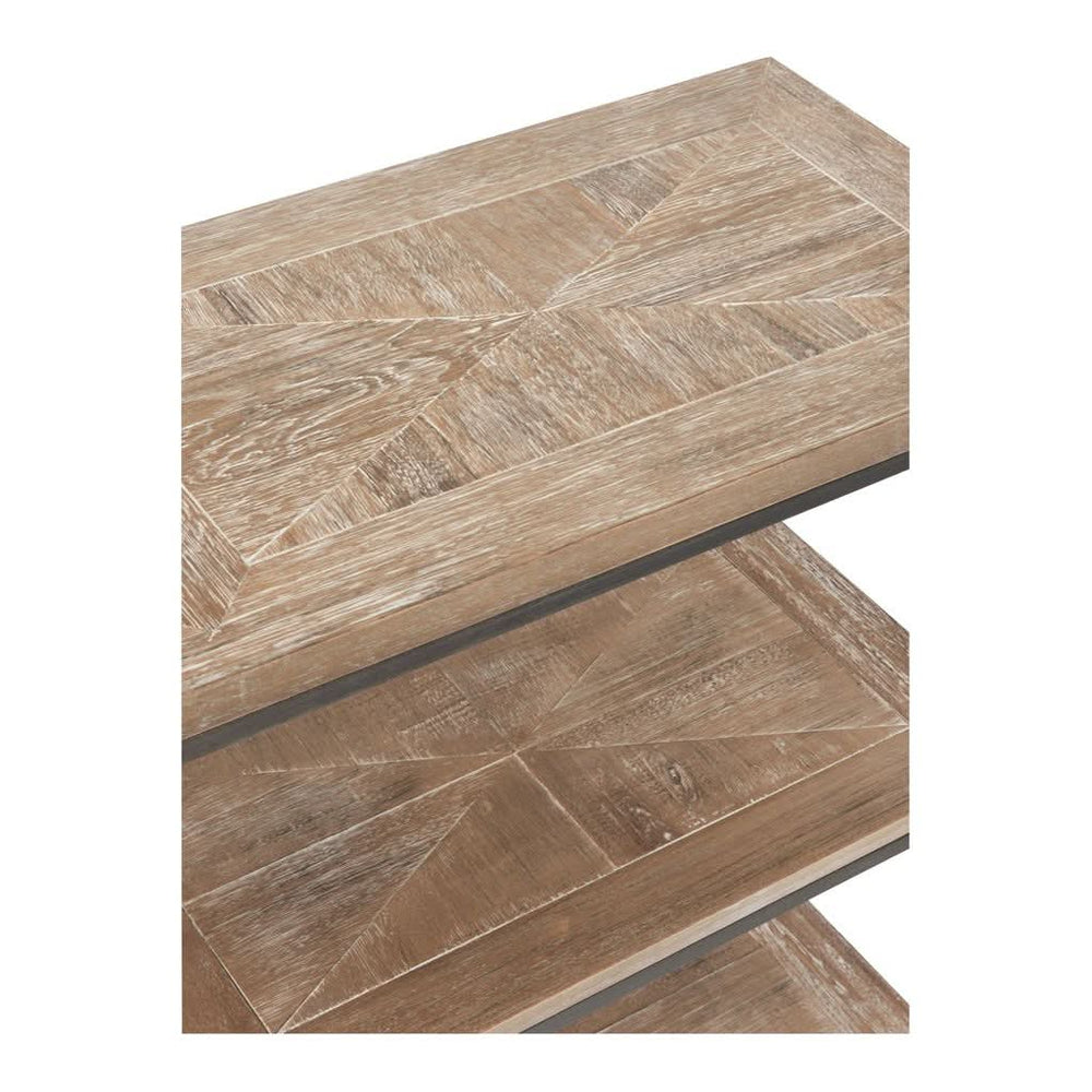 Console Étagères Teck Métal - Designix