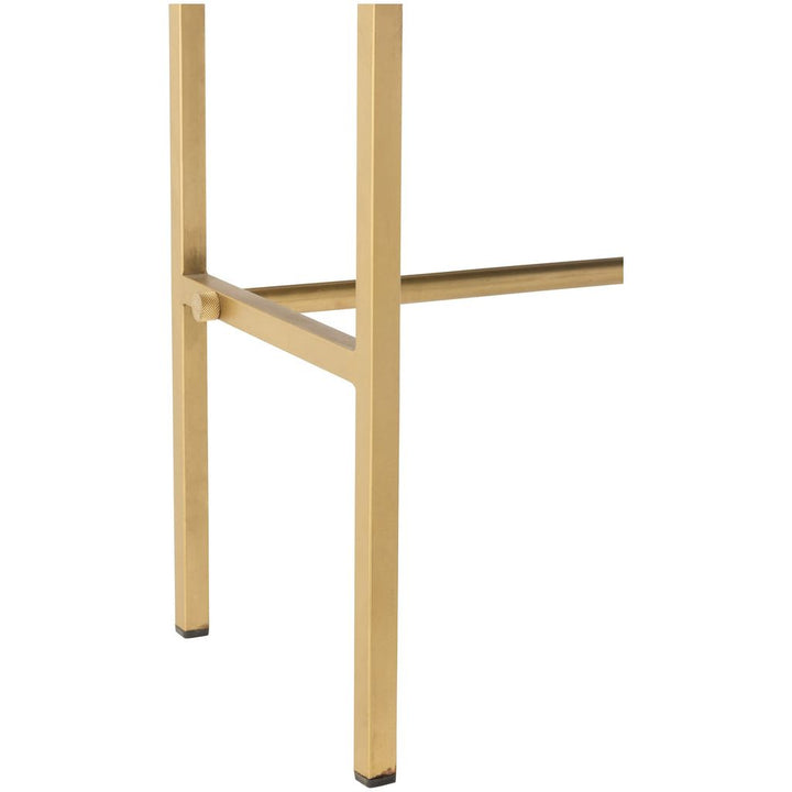 Console Janis Bois Fer Marron Or - Designix