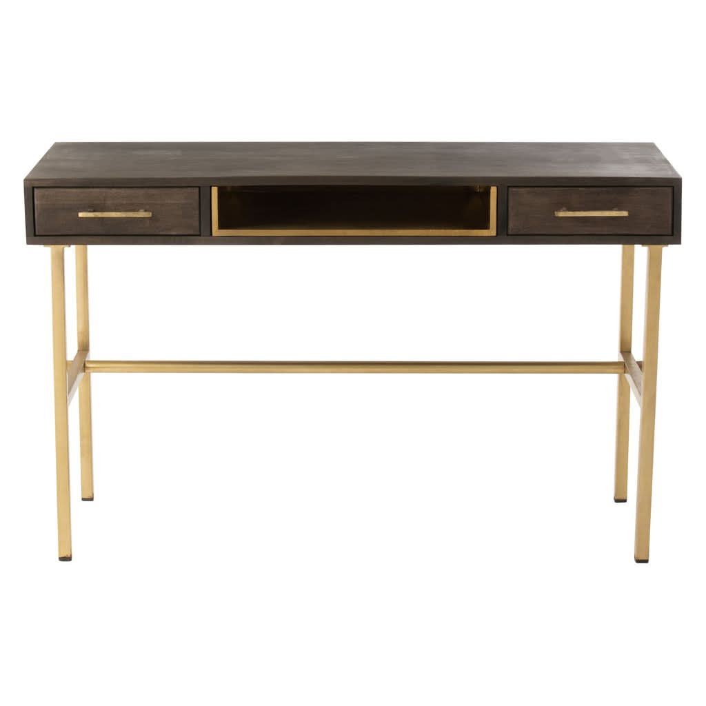 Console Janis Bois Fer Marron Or