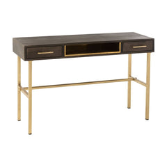 Console Janis Bois Fer Marron Or