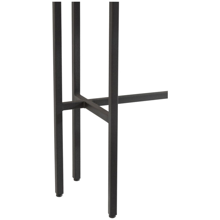 Console Marbre Fer Blanc Noir - Designix