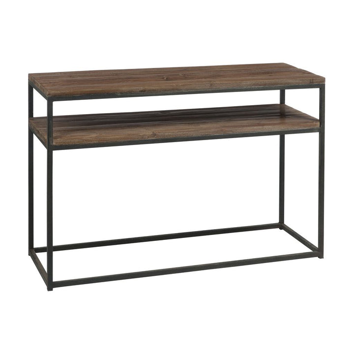 Console Marron Noir Bois Métal - Designix