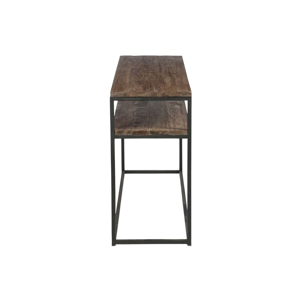 Console Marron Noir Bois Métal - Designix