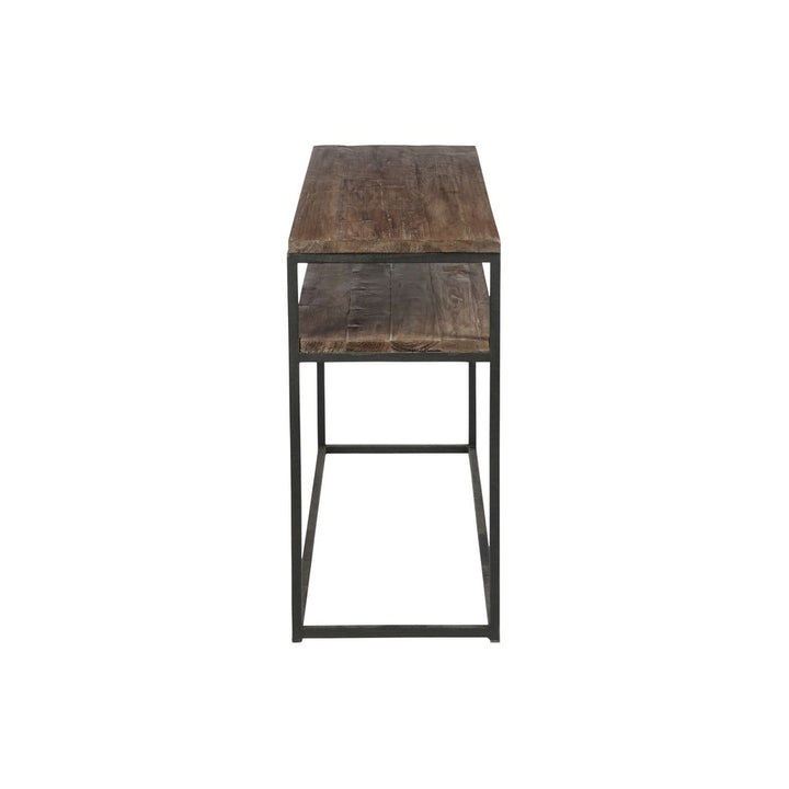 Console Marron Noir Bois Métal - Designix
