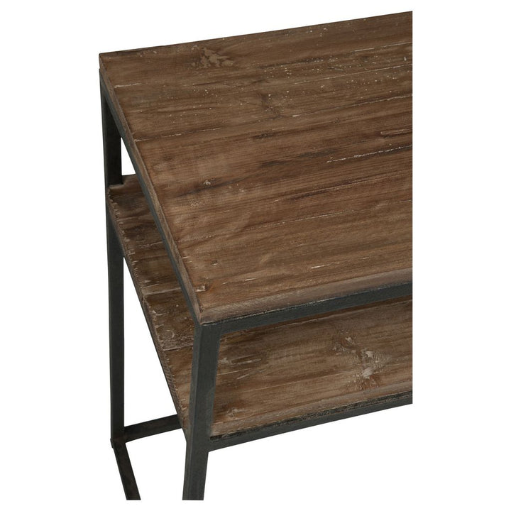 Console Marron Noir Bois Métal - Designix