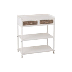 Console Métal Blanc Avec Tiroirs