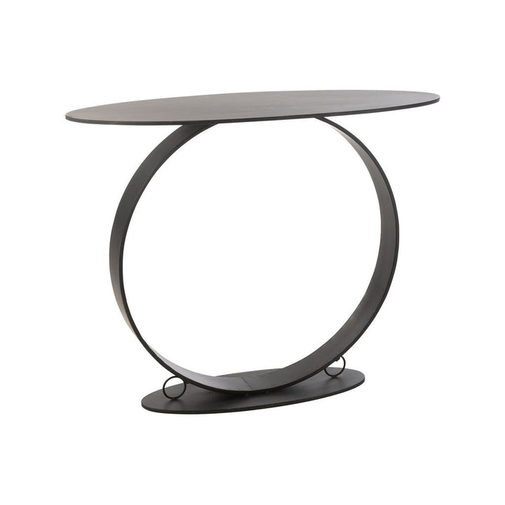 Console Métallique Noir Élégante - Designix