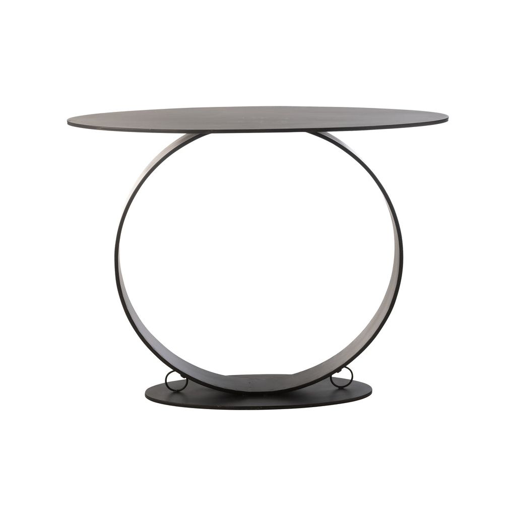 Console Métallique Noir Élégante - Designix