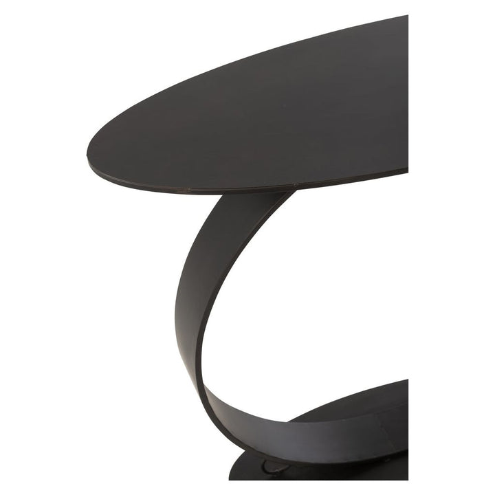 Console Métallique Noir Élégante - Designix