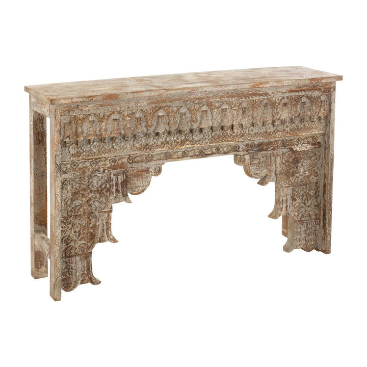 Console Maroc en bois de manguier blanchi | Designix -     - https://designix.fr